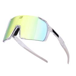 Force GLARE transparentné, žlté zrkadlové sklo - cyklistické okuliare