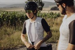 Force GRIP army-zlaté cyklistické brýle - zlatá revo skla + šátek Force