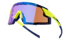 Force GRIP fluo cyklistické brýle - fialová kontrast. skla + šátek Force