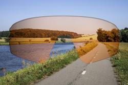 Force GRIP fluo cyklistické brýle - fialová kontrast. skla + šátek Force