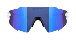 Force MANTRA biele cyklistické okuliare - fialové zrkadlové sklo