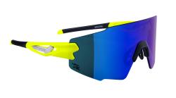 Force MANTRA fluo cyklistické brýle - modré zrc. sklo