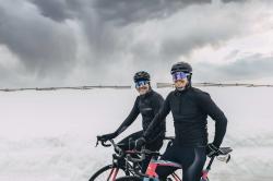 Force MANTRA fluo cyklistické brýle - modré zrc. sklo