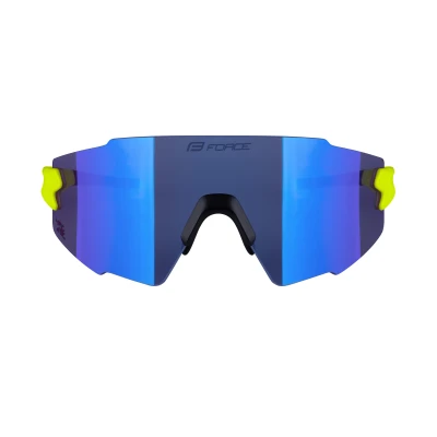 Force MANTRA fluo cyklistické brýle - modré zrc. sklo