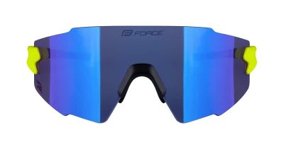 Force MANTRA fluo cyklistické brýle - modré zrc. sklo