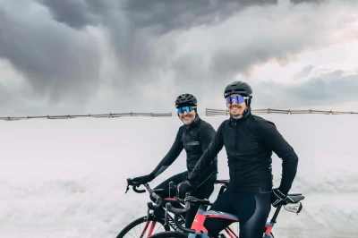 Force MANTRA fluo cyklistické brýle - modré zrc. sklo