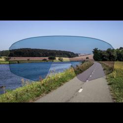 Force MANTRA zlaté cyklistické brýle - černé zrc. sklo