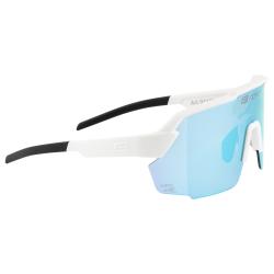 Force PULSE bílé cyklistické brýle, modré zrc. sklo