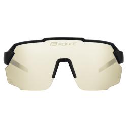 Force PULSE čierne cyklistické okuliare, žlté rozjasňovacie sklo