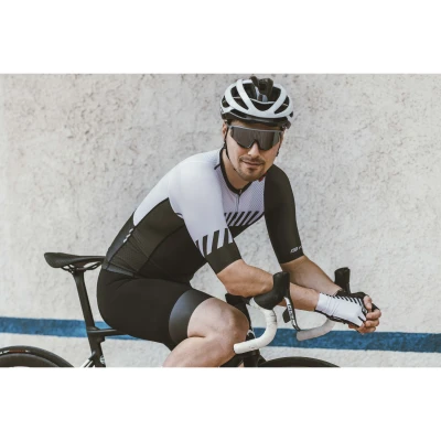 Force SONIC šedo-černé cyklistické brýle - černá zrc. skla