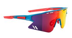 Force SPECTER modro-červené cyklistické okuliare - červené zrkadlové sklo