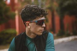 Force SPECTER modro-červené cyklistické okuliare - červené zrkadlové sklo