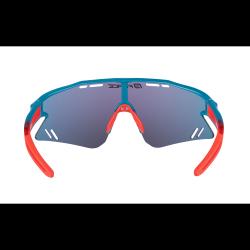 Force SPECTER modro-červené cyklistické brýle - červené zrc. sklo
