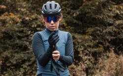 Force SPIRE černé cyklistické brýle, fialové zrc. sklo