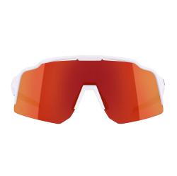Force STRIVE bílé, červené zrc. sklo - cyklistické brýle