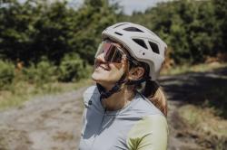 Force STRIVE transparentní, fial-žluté zrc. sklo - cyklistické brýle