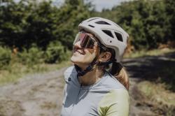 Force STRIVE transparentné, fialovo-žlté zrkadlové sklo - cyklistické okuliare