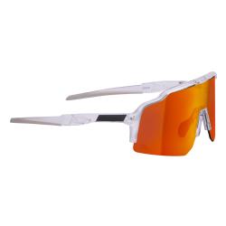 Force STRIVE transparentní, červené zrc. sklo - cyklistické brýle