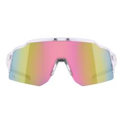 Force STRIVE transparentní, růžové zrc. sklo - cyklistické brýle