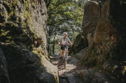 Force STRIVE transparentní, růžové zrc. sklo - cyklistické brýle