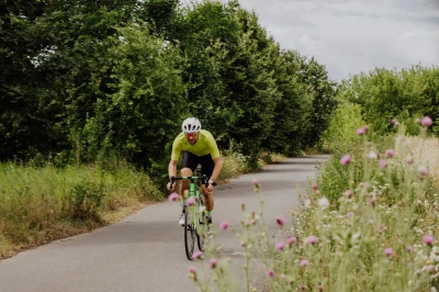Force STRIVE transparentní, růžové zrc. sklo - cyklistické brýle