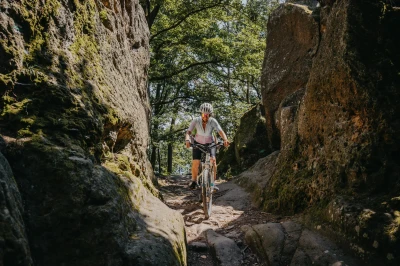 Force STRIVE transparentní, růžové zrc. sklo - cyklistické brýle