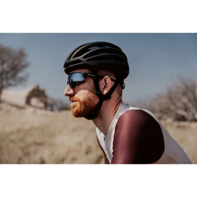 Force ZENITH černé cyklistické brýle, černé zrc. sklo