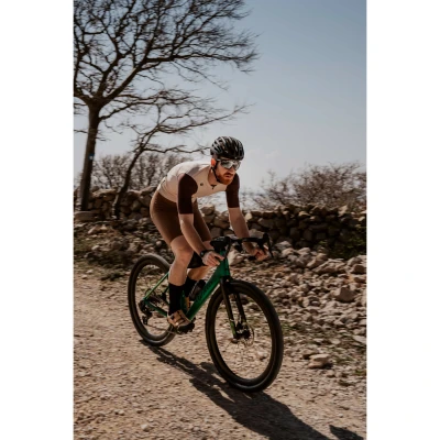 Force ZENITH černé cyklistické brýle, černé zrc. sklo