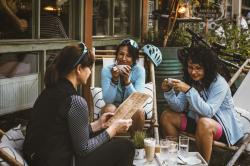 Force ARROW LADY sv.modrá dámska softshellová cyklobunda