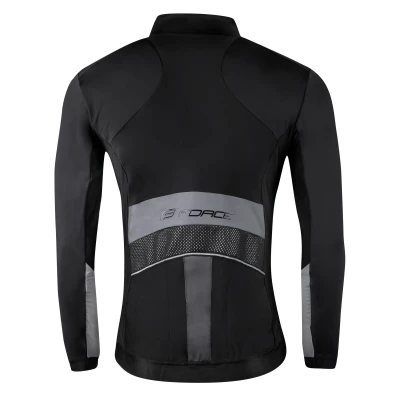 Force BRIGHT černá zimní cyklistická bunda