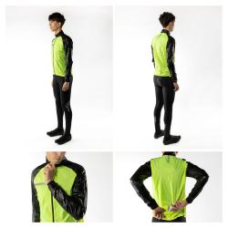 Force WINDPRO fluo-černá neprofuk cyklistická bunda