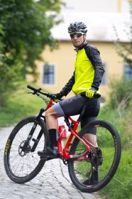 Force WINDPRO fluo-čierna neprofuk cyklistická bunda