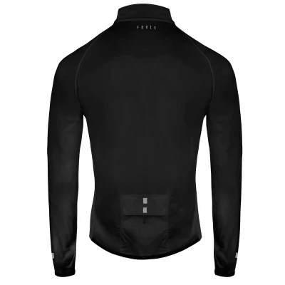 Force WINDPRO černá neprofuk cyklistická bunda