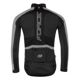 Force X100 černo-šedá zimní cyklistická bunda