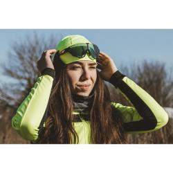 Force Čepice SPLIT zateplená fluo-černá