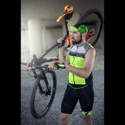 Force Čepička s kšiltem CORE letní černo-fluo