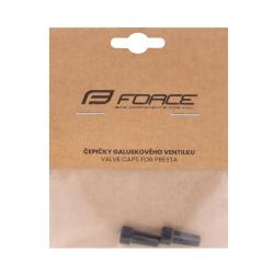 Čepičky galuskového ventilku, hliníkové, černé