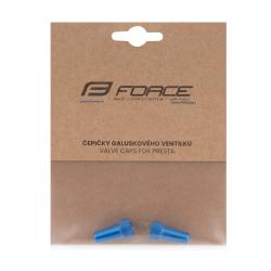 TK 91 Čepičky galuskového ventilku, hliníkové, modré