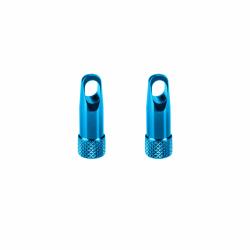 TK 91 Čepičky galuskového ventilku s klíčem,hliník,modré