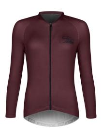 Force CHARM bordó dámský cyklistický dres - dl. rukáv POUZE L (VÝPRODEJ)