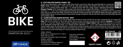Force Čistič BIKE SHAMPOO s voskem 0,5 l, bílý