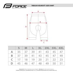 Force COMFORT 2 černé kraťasy s vložkou POUZE XXL (VÝPRODEJ)