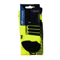Force Ponožky F COMPRESS fluo-černé