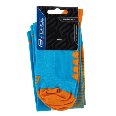 Force Ponožky COMPRESS modro-oranžové