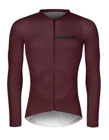 Force CHARM bordó pánský cyklistický dres - dlouhý rukáv