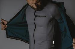 Force CHARM šedý cyklistický dres - dlouhý rukáv