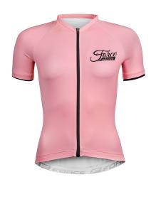 Force CHARM světle růžový dámský cyklistický dres - kr. rukáv