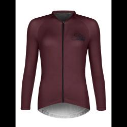 Force CHARM bordo dámský cyklodres - dlouhý rukáv Force CHARM bordo dámský cyklodres - dlouhý rukáv