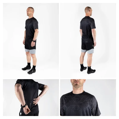Force CITY černo-šedý cyklistický dres