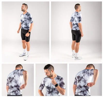Force CRAZY černo-bílý dres - kr. rukáv